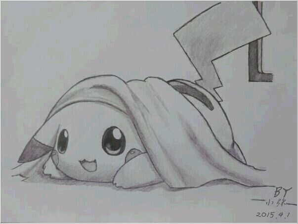皮卡丘图片素描|皮卡丘素描图片大全|皮卡丘素